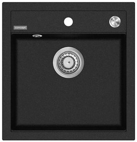 Chiuvetă de bucătărie CUBIS 49x51 cm granit/negru - Concept DG00C50BC