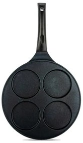 Tigaie pentru clătite KITCHISIMO, 26 cm, neagră