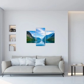 Tablou - Lacul Lovatnet (90x60 cm)