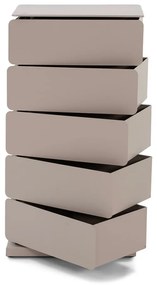 Comodă taupe din metal 37x72x26 cm Joey – Spinder Design