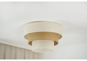 Brilagi Plafonier DENVER LUNETA 1xE27/15W/230V pr.45 bej/ maro/ crem