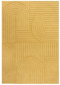 Covor din lână Flair Rugs Zen Garden 160 x 230 cm, galben
