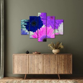 Tablou cu flori colorate (150x105 cm)
