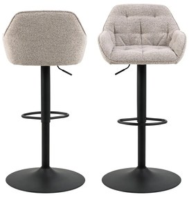 Scaune de bar gri-deschis rotative 2 buc. 109 cm Brooke – Actona