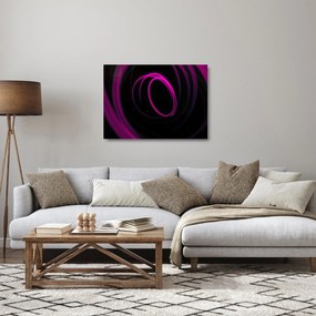 Tablou pe sticlă - linii violete (70x50 cm)