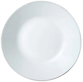 Set farfurii Kinghoff KH 1877, 18 piese, 6 persoane, Opal, Alb/Argintiu