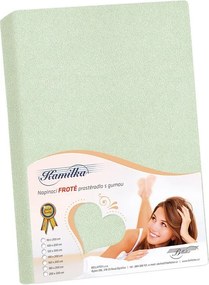 Bellatex Cearșaf din bumbac verde salvie, 140 x 200 cm