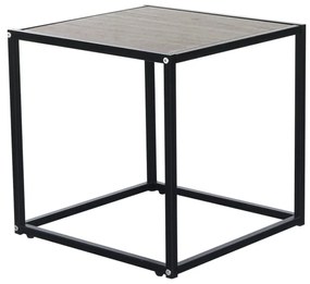 Măsuţă portabilă, stejar/negru, JAKIM NEW TIP 1