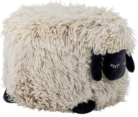 Fotoliu puf pentru copii crem cu tapițerie din lână Dolly – Bloomingville Mini