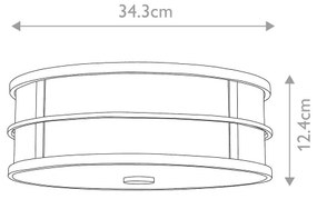 Plafonieră FUSION 3xE27/60W/230V Feiss