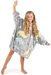 Hanorac imitație de blăniță 4Home Dino, fluorescent,  70 x 70 cm