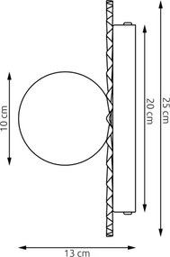 Aplica de perete UMBRA 1xG9/8W/230V bej