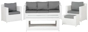 Set canapele pentru grădină Rimi (alb). 1011661