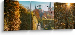 Tablou - Palatul Wallenstein (cu ceas) (90x30 cm)