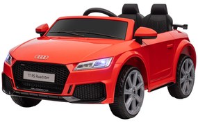 HOMCOM Mașină Electrică AUDI TT pentru Copii, Mașină Electrică cu Telecomandă, USB, Uși cu Deschidere și Faruri LED, 102x60x44 cm, Roșu