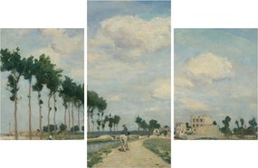 Tablou - Johan Barthold Jongkind, The Towpath, reproducere (90x60 cm)