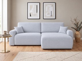 Set coltar extensibil reversibil NORDEN PAROS 250x140 cm, gri deschis