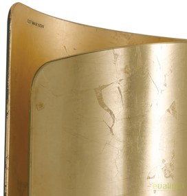 Veioza aurie cu abajur din sticla curbata Imagine I-IMAGINE-L-ORO FE