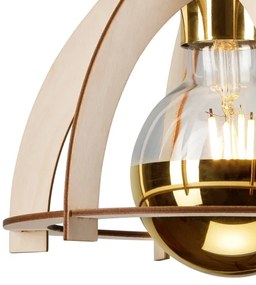 Lustră aplicată LANDO 1xE27/15W/230V fag