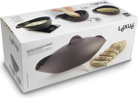 Vas pentru preparare si coacere paine Lekue 1009036, 24 x 20 x 9,5 cm, 300 ml, Silicon platinat, -60 +220 °C, Negru