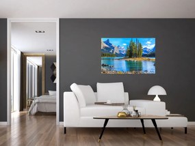 Tablou - Peisaj montan cu râu (90x60 cm)