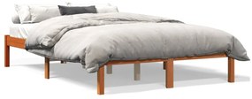844854 vidaXL Cadru de pat, maro ceruit, 120x200 cm, lemn masiv de pin