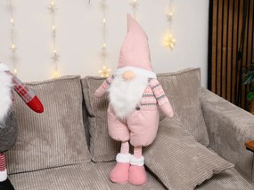Pitic decorativ GNOME 90 cm, roz