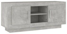 811794 vidaXL Comodă TV, gri beton, 102x35x45 cm, lemn prelucrat