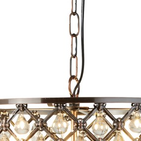 Lustra / Pendul elegant stil traditional Marquise cupru antic 7813-3CU SRT