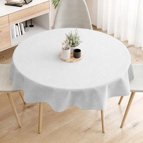 Goldea față de masă decorativă - argintiu sclipicioasă - rotundă Ø 110 cm