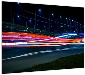 Tabloul orașului nocturn (70x50 cm)