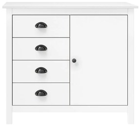 288936 vidaXL Servantă Hill Range, alb, 91 x 40 x 80 cm, lemn masiv de pin
