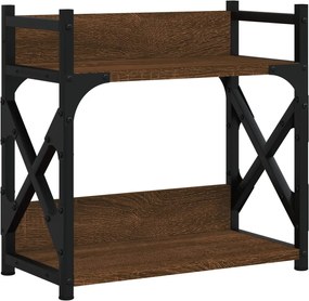 vidaXL Suport imprimantă 2 niveluri stejar maro 40x20x40 cm lemn