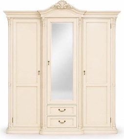 Dulap lemn masiv Briston 3 usi 2 sertare: L 178 x A 65 x H 233 cm
