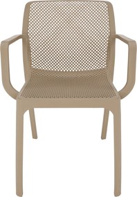 Scaun stivuibil, gri-maro / plastic, FRENIA