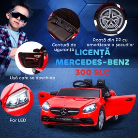 AIYAPLAY Mașină Electrică pentru Copii 3-6 Ani cu 2 Motoare, Telecomandă și Design Atrăgător, Dimensiuni 107x62,5x44 cm, Roșu | Aosom România