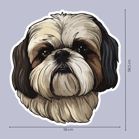 PIPPER. Autocolant Shih Tzu mărimea: 15cm