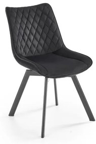 Scaun K520 velvet negru
