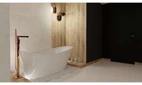 Cada freestanding Rune Toke acril alb lucios 170x75 cm