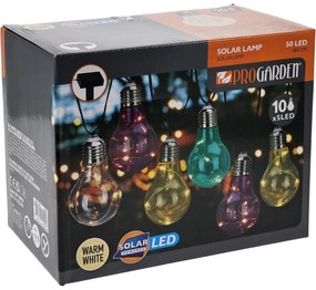 Lanț solar ProGarden becuri colorate, 2 m , 10 x 5LED
