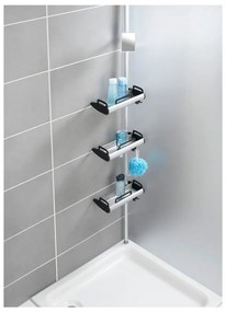 Raft telescopic de perete pentru baie Wenko Line, negru
