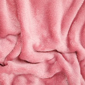 Pătură mătăsoasă OIŢĂ, roz prăfuit, 150 x 200 cm