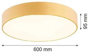 Argon 2081 - Plafonier DARLING 5xE27/15W/230V pr. 60 cm auriu