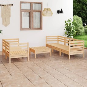 3082472 vidaXL Set mobilier de grădină, 6 piese, lemn masiv de pin