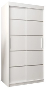 Dulap de haine 100 cm Verika 1 100 (alb). 1063676