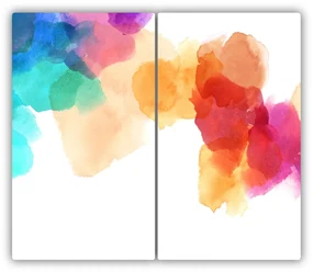 Tocator din sticla pete colorate