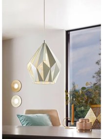 EGLO 49026 - Lustră pe cablu CARLTON-P 1xE27/60W/230V
