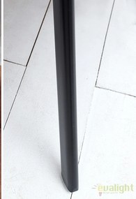 Scaun design industrial vintage cu tapiterie din microfibra, Lucca, maro A-38308 VC