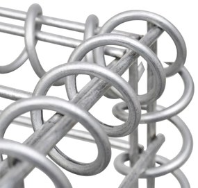 Cosuri gabion, 3 buc., 25 x 25 x 197 cm, otel galvanizat