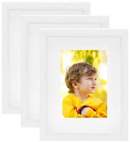 Rame foto cutie 3D, 3 buc., alb, 20x25 cm, pentru foto 13x18 cm 3, Alb, 20 x 25 cm